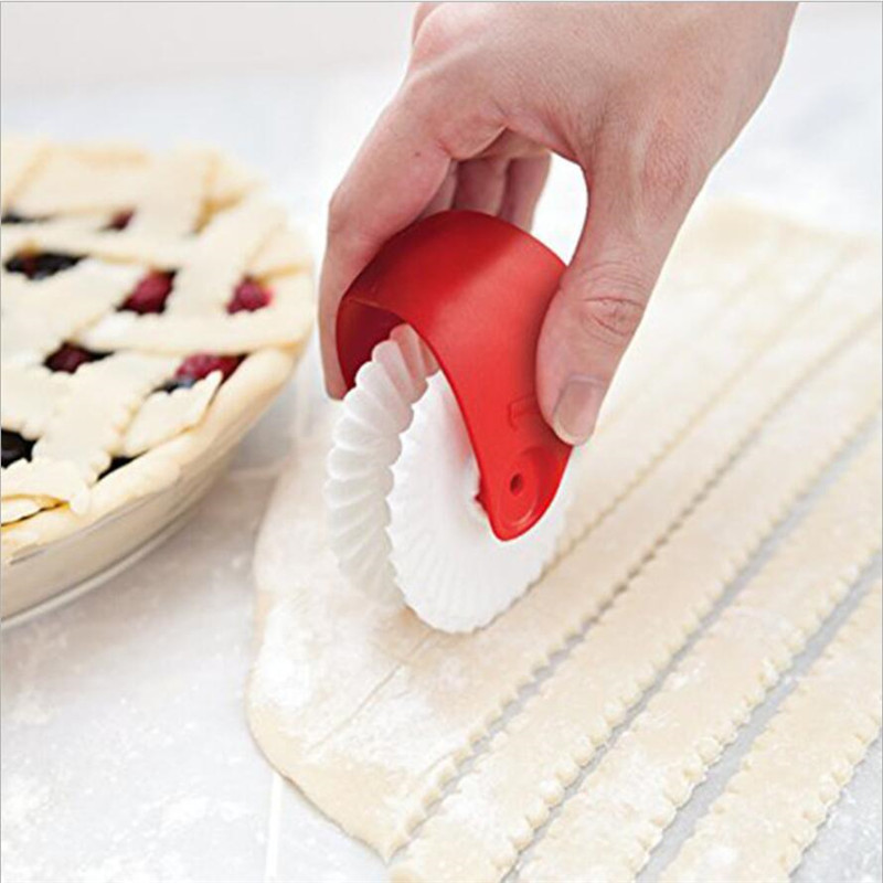 2 bucăți/set Bucătărie Pizza Patiserie Dispozitiv de tăiat Placintă de patiserie Decor Cutter Roată din plastic Rolă pentru tăietor de crustă Instrument