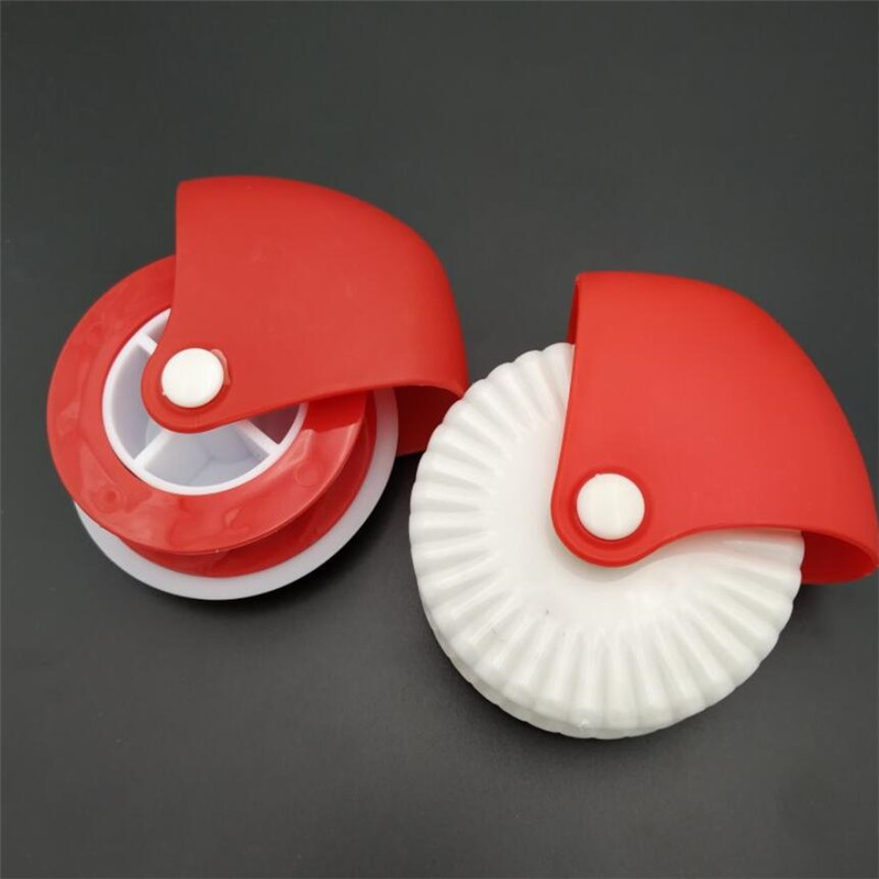 2 bucăți/set Bucătărie Pizza Patiserie Dispozitiv de tăiat Placintă de patiserie Decor Cutter Roată din plastic Rolă pentru tăietor de crustă Instrument
