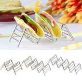 Taco-alus Taco-riiul Tortilla-pannkoogialuse hoidik Pizzarulli riiul lainekujuline pirukaalus Roostevabast terasest Mehhiko toiduriiul