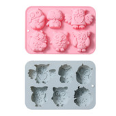 2022. aasta uus öökulli silikoonvorm isetehtud šokolaadifondant kommid käsitsi valmistatud seebivormi kooki kaunistav küpsetustarvikud