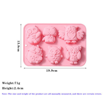 2022. aasta uus öökulli silikoonvorm isetehtud šokolaadifondant kommid käsitsi valmistatud seebivormi kooki kaunistav küpsetustarvikud