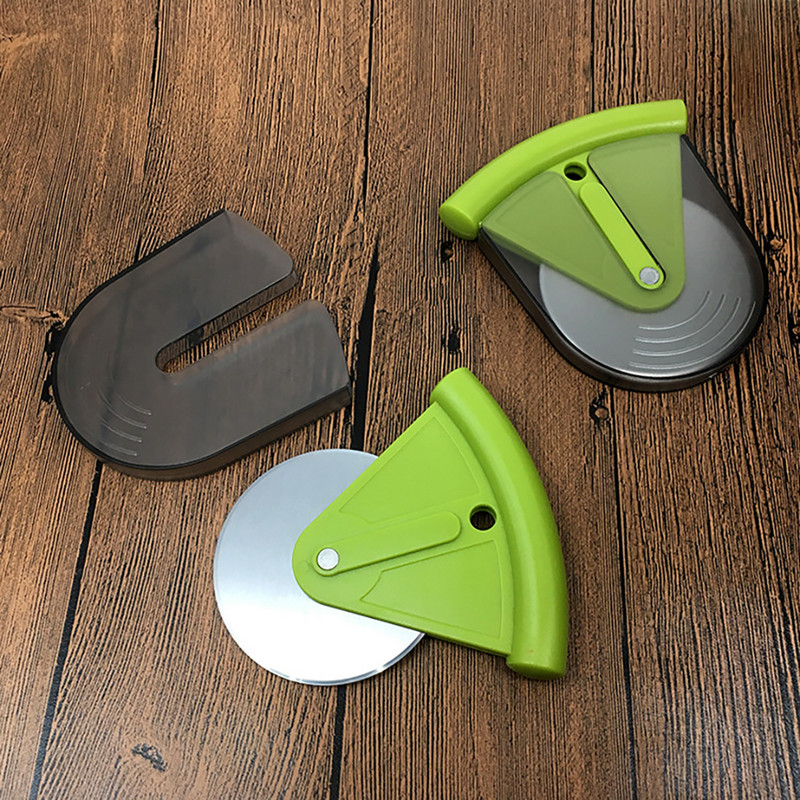 Roostevabast terasest pitsalõikur pitsalõikur koos katteketta viilutaja rulliga tainast pitsaviilutaja küpsetustarvikud