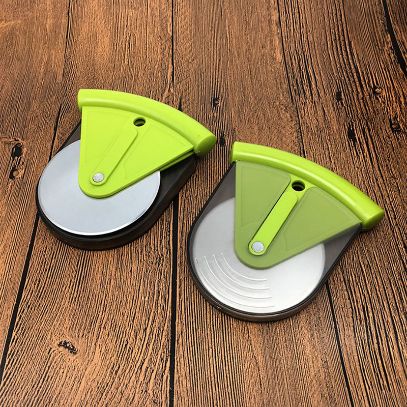 Roostevabast terasest pitsalõikur pitsalõikur koos katteketta viilutaja rulliga tainast pitsaviilutaja küpsetustarvikud