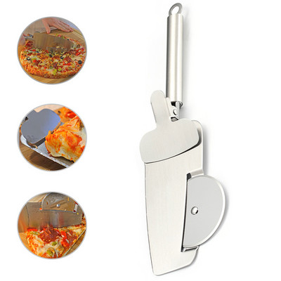 NOU foarfece pentru pizza cuțit unelte de tăiat pizza din oțel inoxidabil tăietor pentru pizza unelte de coacere multi-funcționale
