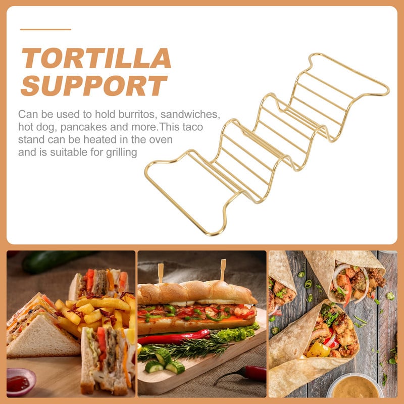 Βάση Taco Βάση Shell Rack Μεταλλικός δίσκος Συρματόσπιτο Πιάτο ρολό Chicken Up Θήκες Ψητά κοχύλια Μπομπονιέρες Steel Party Πιατέλα εστιατορίου