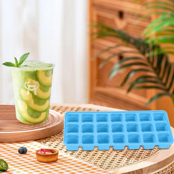 21 Grids Big Ice Cube Maker Φόρμα σιλικόνης Ice Maker Popsicle for Whisky Cocktail Brandy Large Cubitera Ice Tray Ice Cube