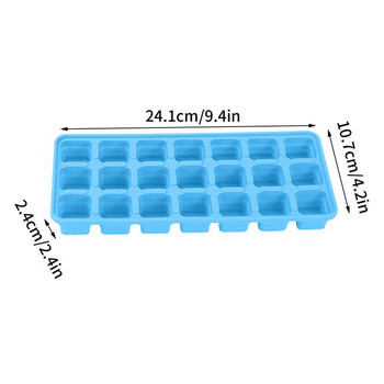 21 Grids Big Ice Cube Maker Φόρμα σιλικόνης Ice Maker Popsicle for Whisky Cocktail Brandy Large Cubitera Ice Tray Ice Cube