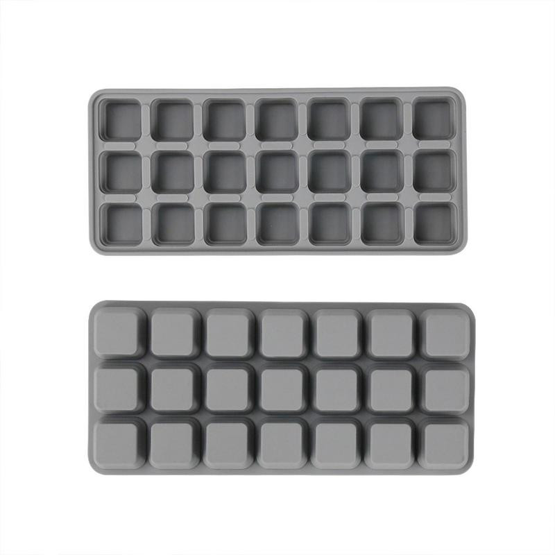 21 Grids Big Ice Cube Maker Φόρμα σιλικόνης Ice Maker Popsicle for Whisky Cocktail Brandy Large Cubitera Ice Tray Ice Cube