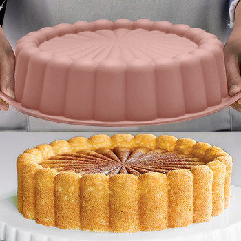 Кръгли силиконови форми за торта Шарлот Форма за печене на торти с ягоди Мери Ан/Балерина Форма за торти Кухненски инструменти Аксесоари