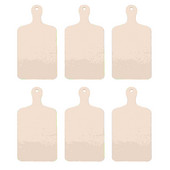 6 τμχ DIY Ξύλινη σανίδα κοπής Cupcake Toppers Pizza Peel Ξύλινες παλέτες Pizza Paddle Λεύκα κόντρα πλακέ Πίτσα τηγάνι Παιδί