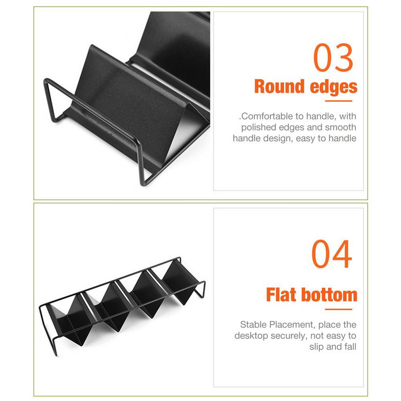 Στήριγμα Tacos από ανοξείδωτο ατσάλι Πλαίσιο μεξικάνικη σχάρα για τηγανίτες σε σχήμα W από καλαμπόκι Hot Dog Spring Roll Rack Σιδερένιο Δίσκο Πλαίσιο για τοστ για κέικ