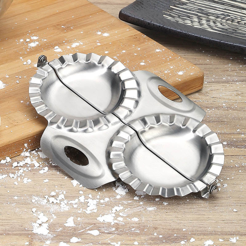 Φόρμα για ζυμαρικά από ανοξείδωτο χάλυβα Empanada Dough Pie Ravioli Press Μεγάλη φόρμα Μαγείρεμα φόρμα ζαχαροπλαστικής Αξεσουάρ εργαλείων κουζίνας