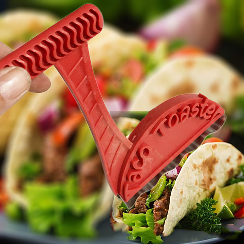 1 τεμ. Tortilla Taco Tooster Shell Maker Tortilla Crusher Mexican Food Pie Maker Θήκη Taco Gadgets Εργαλεία αρτοποιίας ψησίματος