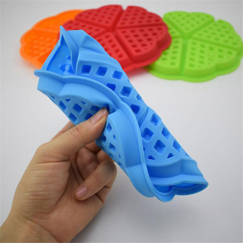 Nepiedegoša silikona vafeļu veidne konfekšu želeja šokolādes cepšanas veidņu maize pīrāgs Flan tart veidņu smalkmaizītes veidotājs Fondant konditorejas rīki jauns