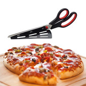 Ψαλίδι κοπής πίτσας Ανοξείδωτη τηγανίτα κοπής με αποσπώμενη σπάτουλα Αξεσουάρ ψησίματος Εργαλεία κουζίνας Gadgets ψησίματος