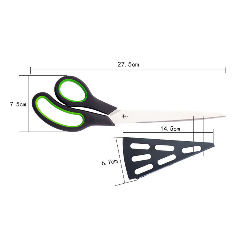 Ψαλίδι κοπής πίτσας Ανοξείδωτη τηγανίτα κοπής με αποσπώμενη σπάτουλα Αξεσουάρ ψησίματος Εργαλεία κουζίνας Gadgets ψησίματος