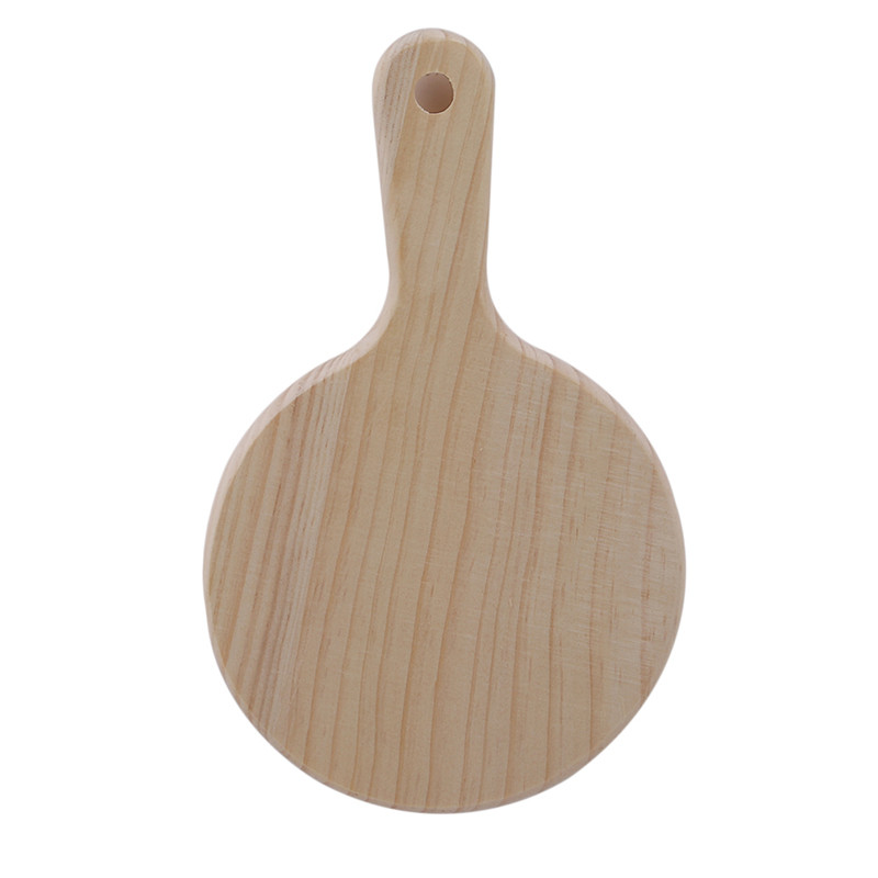 Δίσκος ζαχαροπλαστικής 3 μεγεθών Στρογγυλό Ξύλο Χρώμα Πίτσα Τρυπάνι