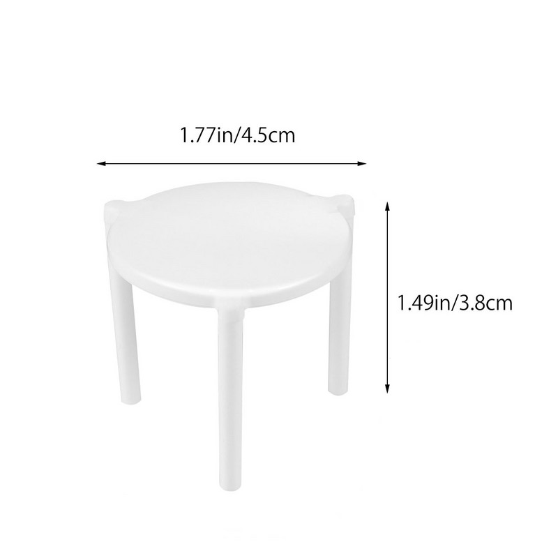 100 kom. Bijela polica Pizza Plastični snop Sklopivi držač Stalak za poslužavnik za pizzu Zaštita za stol Pizza Tier Stalak Stolni stalak za pizzu