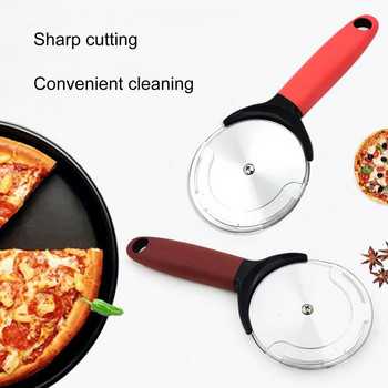 Pizza Cutter Φορητή επιφάνεια λείας κοπής, ανθεκτική στη σκουριά, υψηλής απόδοσης Pizza Wheel Bakery Tool