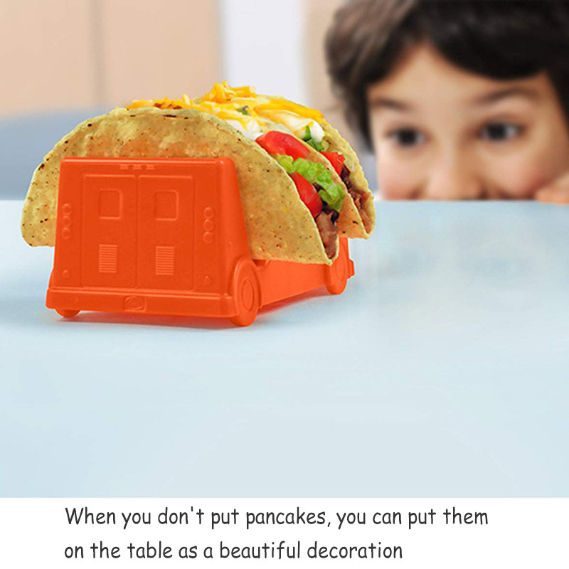 Βάση οθόνης για κέικ πίτσας PP Taco Rack Δοχείο φαγητού με κύμα ανθεκτικό μεξικάνικο ράφι για τηγανίτες Εργαλείο κουζίνας GQ