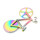 Pizza Cutter Knives Δίτροχο ποδήλατο-Σχήμα ποδήλατο Κόφτης πίτσας για Pizza-Lovers Κόφτης πίτσας Κόφτης Πίτσας Μαχαίρι κοπής πίτσας