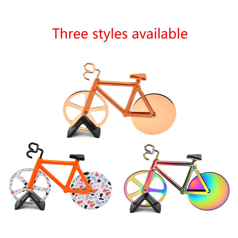 Pizza Cutter Knives Δίτροχο ποδήλατο-Σχήμα ποδήλατο Κόφτης πίτσας για Pizza-Lovers Κόφτης πίτσας Κόφτης Πίτσας Μαχαίρι κοπής πίτσας