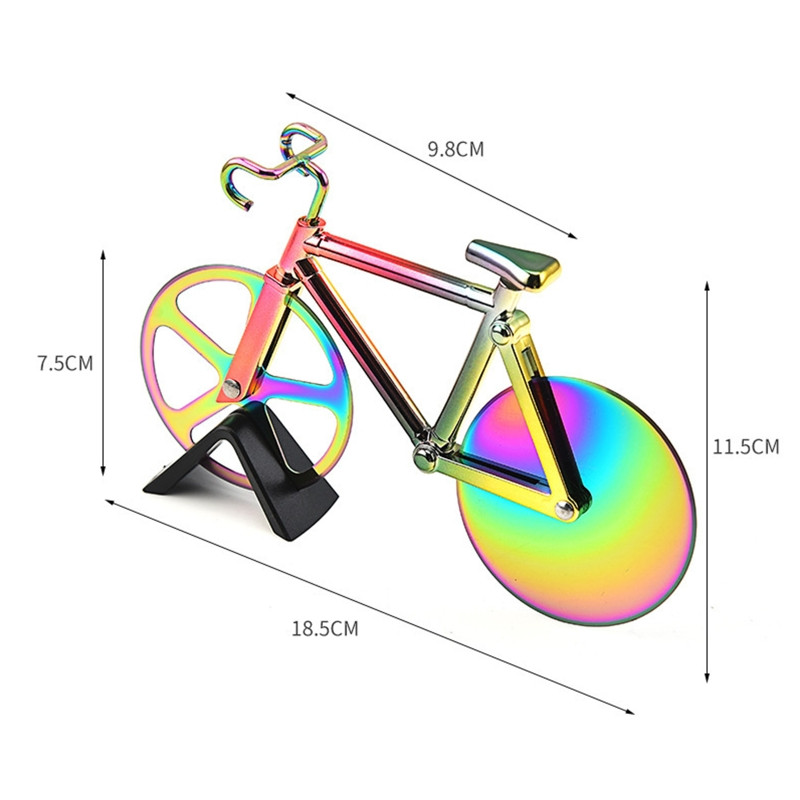 Pizza Cutter Knives Δίτροχο ποδήλατο-Σχήμα ποδήλατο Κόφτης πίτσας για Pizza-Lovers Κόφτης πίτσας Κόφτης Πίτσας Μαχαίρι κοπής πίτσας