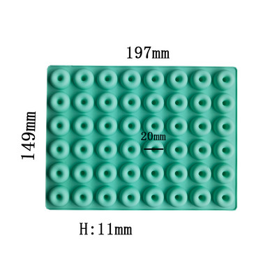 Forme cu 48 de găuri pentru mini prăjituri din silicon pentru gogoși, tigaie antiaderente pentru covrigi, brioșe de ciocolată, aparat de gogoși, instrument pentru accesorii de bucătărie