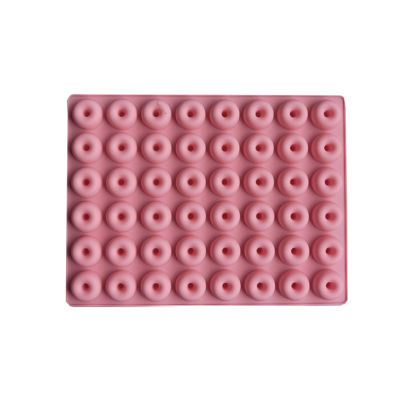 Forme cu 48 de găuri pentru mini prăjituri din silicon pentru gogoși, tigaie antiaderente pentru covrigi, brioșe de ciocolată, aparat de gogoși, instrument pentru accesorii de bucătărie
