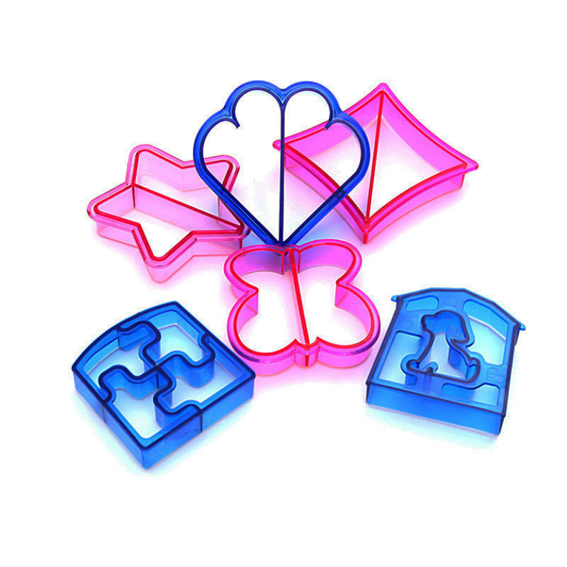 Dispozitive de tăiat prăjituri, bricolaj, distracție, din plastic, pentru tăiat sandvișuri pentru copii, inimă, câine, formă de dinozaur, tăietoare pentru crustă de pâine Mașină de tăiat pentru legume