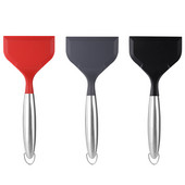 Νέο φτυάρι κέικ από ανοξείδωτο ατσάλι σιλικόνης Φτυάρι κουζίνας πίτσας ομελέτα Πανκέικ Σπάτουλα υψηλής θερμοκρασίας Εργαλεία ψησίματος