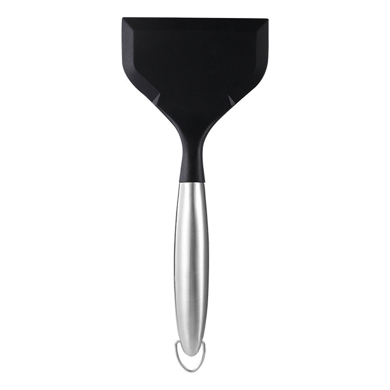 Νέο φτυάρι κέικ από ανοξείδωτο ατσάλι σιλικόνης Φτυάρι κουζίνας πίτσας ομελέτα Πανκέικ Σπάτουλα υψηλής θερμοκρασίας Εργαλεία ψησίματος