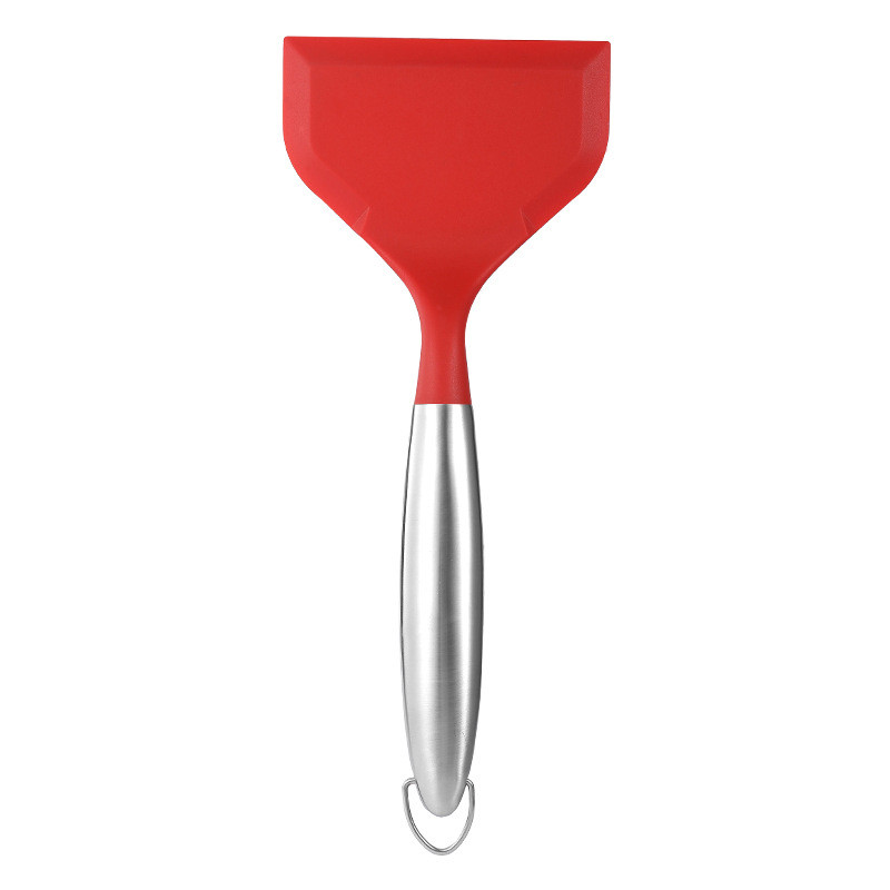 Νέο φτυάρι κέικ από ανοξείδωτο ατσάλι σιλικόνης Φτυάρι κουζίνας πίτσας ομελέτα Πανκέικ Σπάτουλα υψηλής θερμοκρασίας Εργαλεία ψησίματος