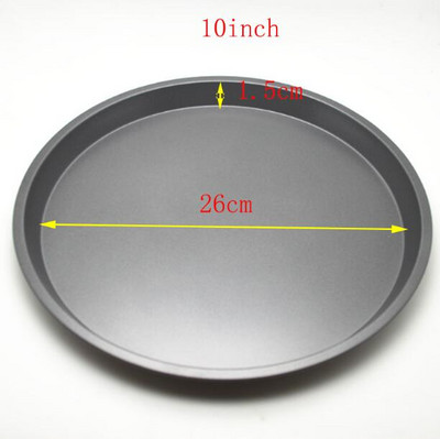 8/9/10/11" Αντικολλητικός δίσκος πίτσας με σκληρή επίστρωση Crispers μικροκυμάτων Ταψί κουζίνας μαύρο στρογγυλό Ταψί ψησίματος για κέικ εργαλεία ψησίματος
