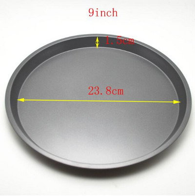 8/9/10/11" Αντικολλητικός δίσκος πίτσας με σκληρή επίστρωση Crispers μικροκυμάτων Ταψί κουζίνας μαύρο στρογγυλό Ταψί ψησίματος για κέικ εργαλεία ψησίματος