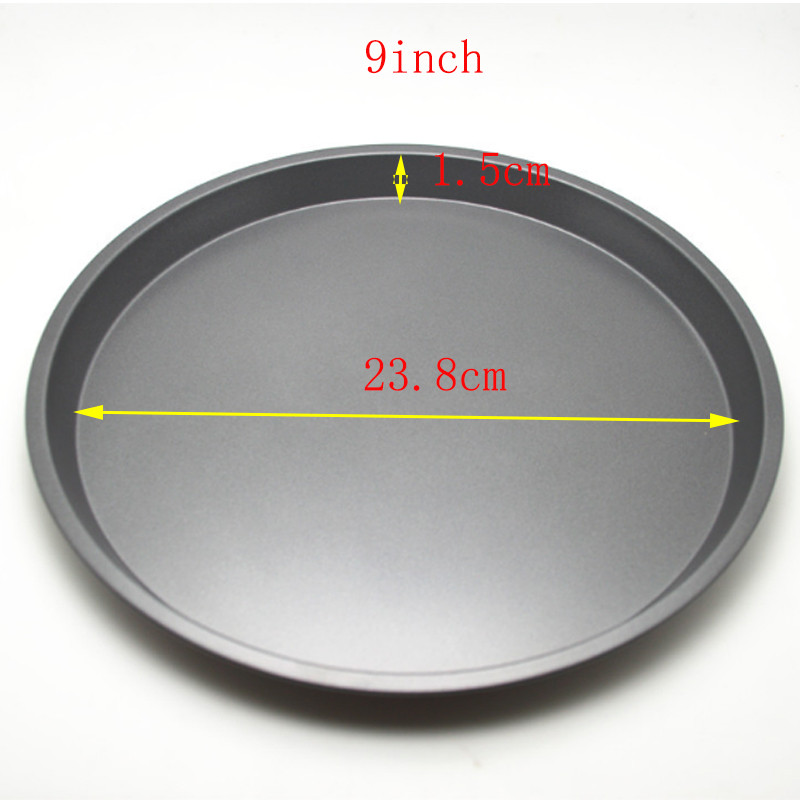 8/9/10/11" Αντικολλητικός δίσκος πίτσας με σκληρή επίστρωση Crispers μικροκυμάτων Ταψί κουζίνας μαύρο στρογγυλό Ταψί ψησίματος για κέικ εργαλεία ψησίματος