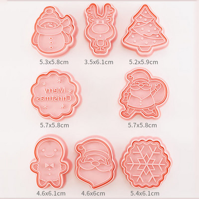 8 vnt./komplektas sumuštinių uogienės sausainių pjaustytuvas 3D retro šokolado padažas sausainių formavimas pelėsiai Fondant reljefiniai antspaudai Tortų dekoravimo įrankiai