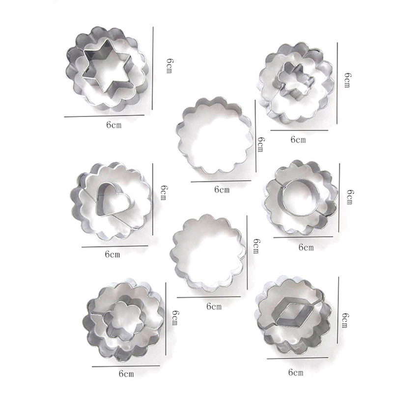 6/9 buc. Set de tăieturi de prăjituri pentru gem de Paște, din oțel inoxidabil pentru biscuiți, unelte de decorare pentru fondant pentru prăjituri, pentru biscuiți, pentru desert, pentru copt