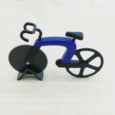 Ποδήλατο Pizza Cutter Τροχός από ανοξείδωτο ατσάλι Πλαστικό ρολό ποδηλάτου Pizza Chopper Slicer Κουζίνα Gadget M56
