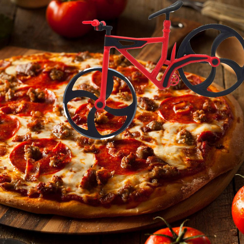 Tăiător de pizza pentru bicicletă din oțel inoxidabil Tăiător de pizza pentru bicicletă antiaderent Cadou Instrument inovator de bucătărie