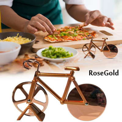 Ποδήλατο δρόμου Κόφτης Πίτσας Κόφτης από ανοξείδωτο ατσάλι Κοπή μαχαιριού πίτσας Τροχοί Ψαλίδι με θήκη Αξεσουάρ ψησίματος Εργαλεία κουζίνας