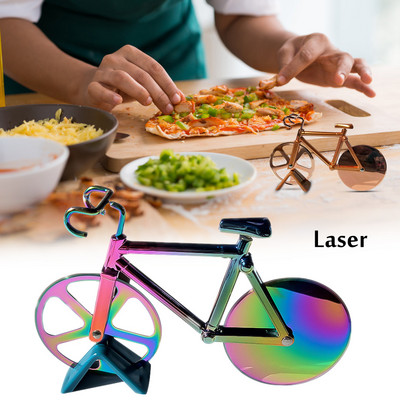 Ποδήλατο δρόμου Κόφτης Πίτσας Κόφτης από ανοξείδωτο ατσάλι Κοπή μαχαιριού πίτσας Τροχοί Ψαλίδι με θήκη Αξεσουάρ ψησίματος Εργαλεία κουζίνας