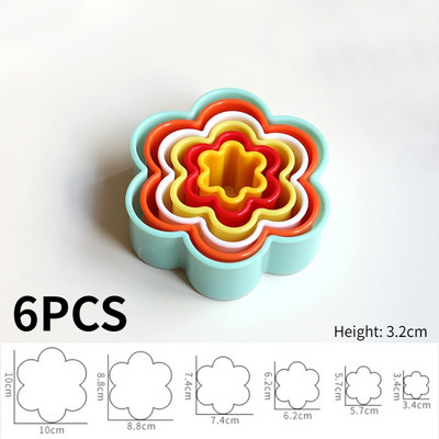 Küpsised lõikurid küpsise koogivorm isetegemine mitmestiilis plastikust ringikujuline küpsisevalmistaja jõulupühade varustus Fondant sugarcraft