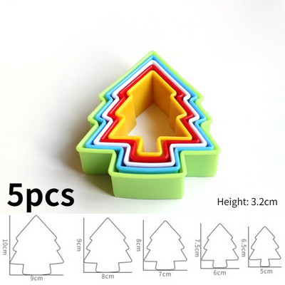 Küpsised lõikurid küpsise koogivorm isetegemine mitmestiilis plastikust ringikujuline küpsisevalmistaja jõulupühade varustus Fondant sugarcraft