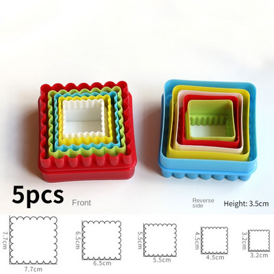 Küpsised lõikurid küpsise koogivorm isetegemine mitmestiilis plastikust ringikujuline küpsisevalmistaja jõulupühade varustus Fondant sugarcraft