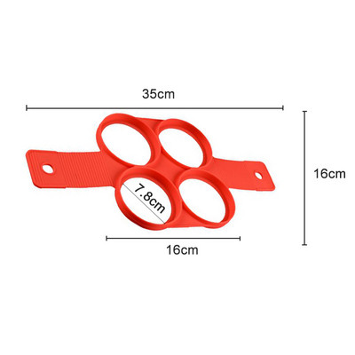 Κουζίνα Flip Cooker Silicone Egg Pancake Maker Φόρμες για πίτες Δαχτυλίδι για πίτα Ομελέτα φορμάκια τηγανητά αυγά Εργαλεία ζαχαροπλαστικής BK259