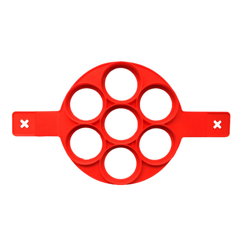 Κουζίνα Flip Cooker Silicone Egg Pancake Maker Φόρμες για πίτες Δαχτυλίδι για πίτα Ομελέτα φορμάκια τηγανητά αυγά Εργαλεία ζαχαροπλαστικής BK259