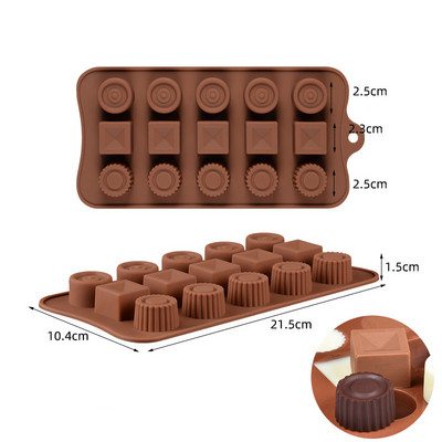 Silikoninės tortų formelės Širdelės formos šokoladinių saldainių formelės Sultys Ledo kubelių formelės Virtuvės kepimo įrankiai Tortų dekoravimo priedai