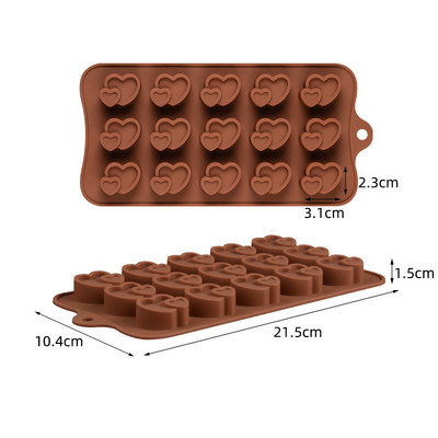 Silikoninės tortų formelės Širdelės formos šokoladinių saldainių formelės Sultys Ledo kubelių formelės Virtuvės kepimo įrankiai Tortų dekoravimo priedai