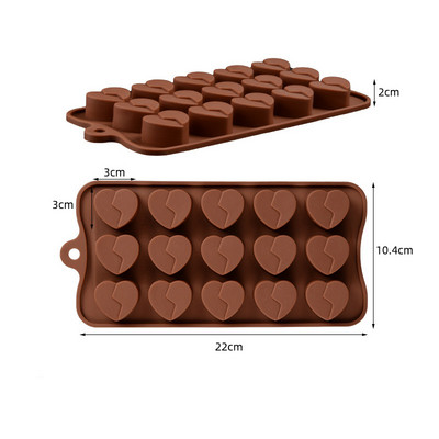 Silikoninės tortų formelės Širdelės formos šokoladinių saldainių formelės Sultys Ledo kubelių formelės Virtuvės kepimo įrankiai Tortų dekoravimo priedai